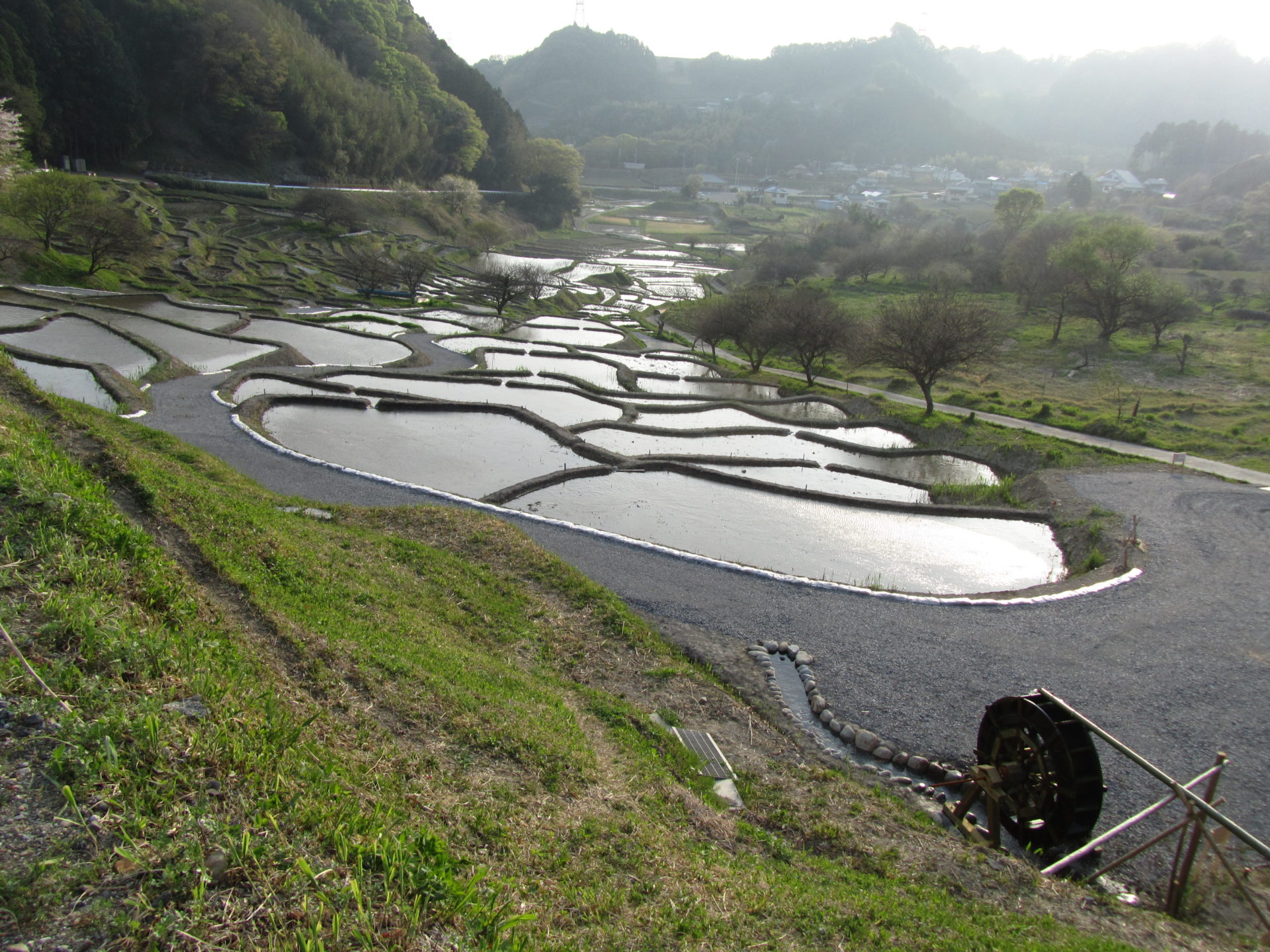 田植え前の棚田風景 棚田ブログ 静岡県菊川市上倉沢